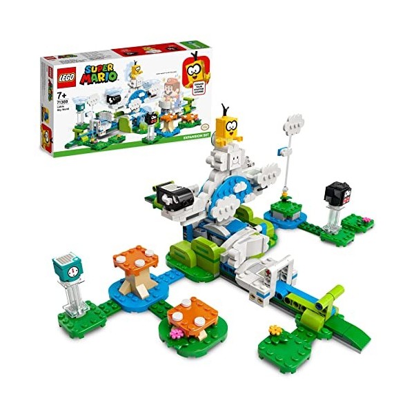 LEGO 71389 Super Mario Ensemble d’Extension Le Monde du Ciel de Lakitu, Jouet pour Enfants de 7 Ans, Jouet à Collectionner