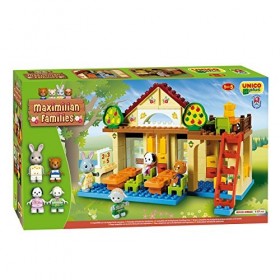 Unico- Lot de 117 Blocs de Construction Schule, 8932-0MAX