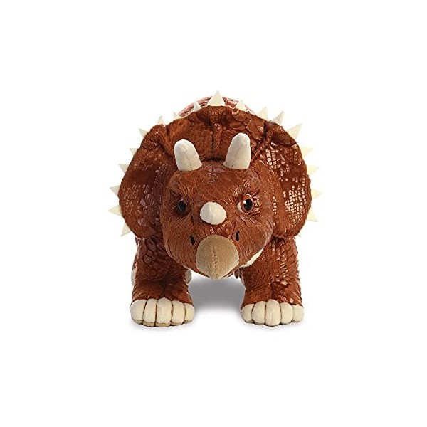 Dinosaur Roar The World of Dinosaur Stomp The Triceratops Soft Toy, 61233, Brown, Cuddly Toy for Children