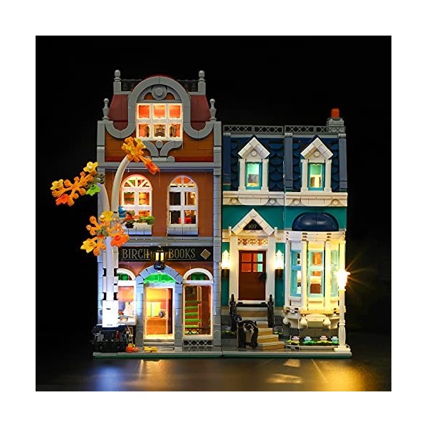 YEABRICKS LED Lumière pour Lego-10270 Creator Expert Bookshop Modèle de Blocs de Construction: Version Télécommande Ensemble
