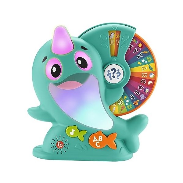 Fisher-Price- LK Narwhal-Qe, HRC55, Multicolore, Moyen