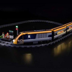 Jeu De Lumières pour City Le Train de passagers télécommandé Modèle en Blocs De Construction - Kit De Lumière A LED Compati