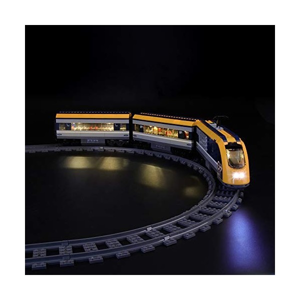 Jeu De Lumières pour City Le Train de passagers télécommandé Modèle en Blocs De Construction - Kit De Lumière A LED Compati