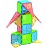Carreaux de construction magnétiques phosphorescents - 36 pièces colorées - Blocs de construction éducatifs et créatifs - Jou