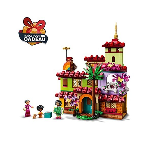 LEGO 43202 Disney La Maison Madrigal, Jouet de Construction, avec Mini-Poupées, Figurine Capybara, Cadeau Noël Filles et Garç