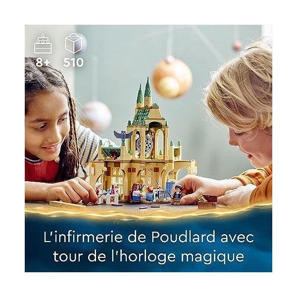LEGO 76398 Harry Potter L’Infirmerie De Poudlard, Château et Tour de lhorloge, Jouet à Construire Prisonnier dAzkaban, Mini