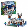 LEGO 21186 Minecraft Le Château de Glace, Jouet avec Épée en Diamant pour Garçons et Filles de 8 Ans et Plus, avec Figurines 