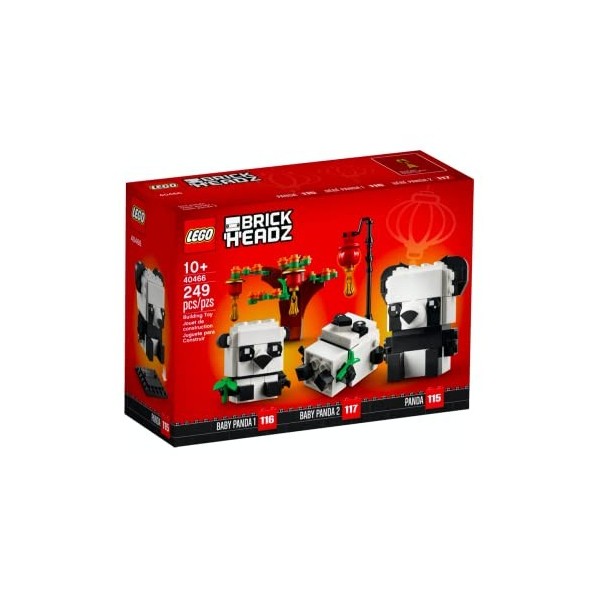 LEGO Brickheadz 40466 Ensemble de pandas chinois pour nouvel an