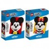 Lego Brick Sketches Mickey 40456 & Minnie Mouse 40457 Exclusive Bundle