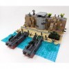 Modbrix Nano Soldiers Omaha Beach WW2 Diorama avec 24 soldats Nano 723 blocs de construction