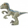 Jurassic World Figurine Dinosaure Articulé Bébé Vélociraptor Bleu, Jouet pour Enfant, GFD40