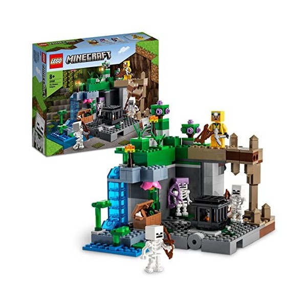 LEGO 21189 Minecraft Le Donjon du Squelette, Jouet Construction, Figurine Squelette & 21178 Minecraft Le Refuge du Renard, Jo