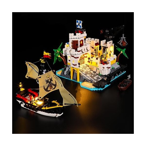 YEABRICKS LED Lumière pour Lego-10320 Icons La forteresse de lEldorado Modèle de Blocs de Construction Ensemble Lego Non In