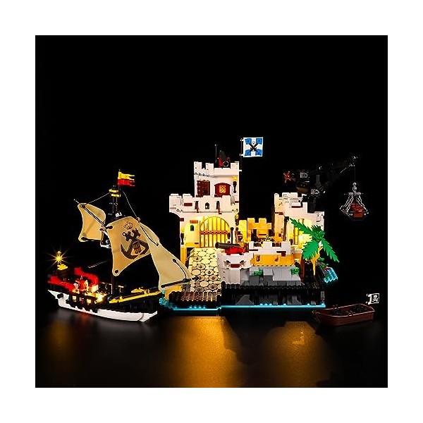 YEABRICKS LED Lumière pour Lego-10320 Icons La forteresse de lEldorado Modèle de Blocs de Construction Ensemble Lego Non In