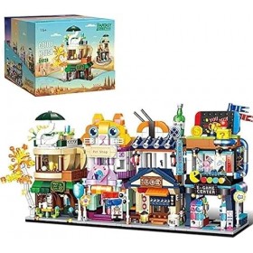 JOMIOD Kit de construction de maison - 1168 blocs de serrage 4 en 1 - Mini Street View - Architecture de maison - Modèle de m