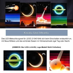 Kit déclairage télécommandé pour Lego 21340 Ideas Tales of The Space Age Pas de modèle Lego , Kit déclairage LED Compatibl