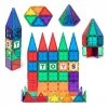 Playmags Construction Magnétiques 60 Pièces Starter Set - Aimants Durables Carreaux De Couleurs Vives Et Éclatantes - 6 ABC C