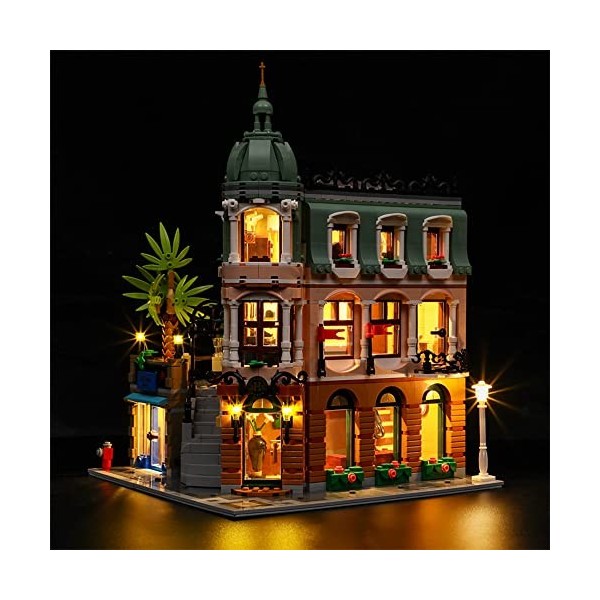 GEAMENT Jeu De Lumières Compatible avec Lego Boutique Hotel - Kit Déclairage LED pour Creator 10297 Jeu Lego Non Inclus 