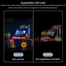 Jeu de lumières LED pour Lego 43227 Villain Icons Disney Classic Cassette vidéo Pas Un modèle Lego , Kit déclairage de déco