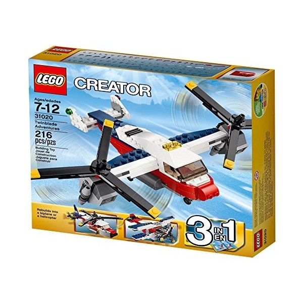 Lego Creator - 31020 - Jeu De Construction - Lavion À Double Hélices