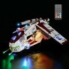 GEAMENT Jeu De Lumières Télécommande Compatible avec Lego Republic Gunship - Kit Déclairage LED pour Star Wars 75309 Jeu 