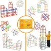 Straw Constructor Interlocking Plastic Enginnering Toys-Colorful Building Toys- Fun- Educational- Safe for Kids- Develops Mot