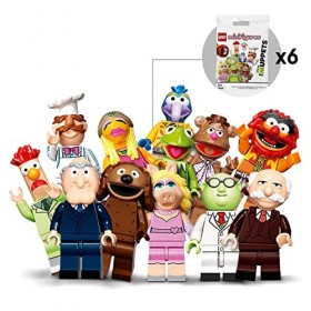 LEGO 71035 Minifigures Le Lot de 6 Muppets, Édition Limitée avec Elmo, Miss Piggy et Kermit la Grenouille, pour Enfants et Ad