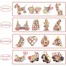 AOMIKS 151 Blocs de Construction magnétiques pour Enfants, Mini Jouets de Construction éducatifs pour Filles et garçons âgés 