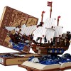 barweer Ideas Bateau de bataille - Livre magique - Bateau pirate - Briques de construction pour pirates - Cadeau pour 6 à 10 