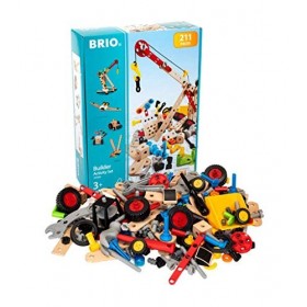 BRIO Builder - 34588 - Coffret Activité Builder - 211 pièces - Jeu de construction STEM - Sans pile - Créations libres ou gui