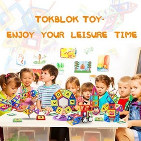 Lot de 125 blocs de construction magnétiques pour garçons et filles de 3, 4, 5, 6, 7 ans - Jeu éducatif STEM - Cadeaux de Noë