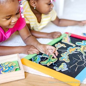 Aimants-dinosaures en bois 20/Pkg