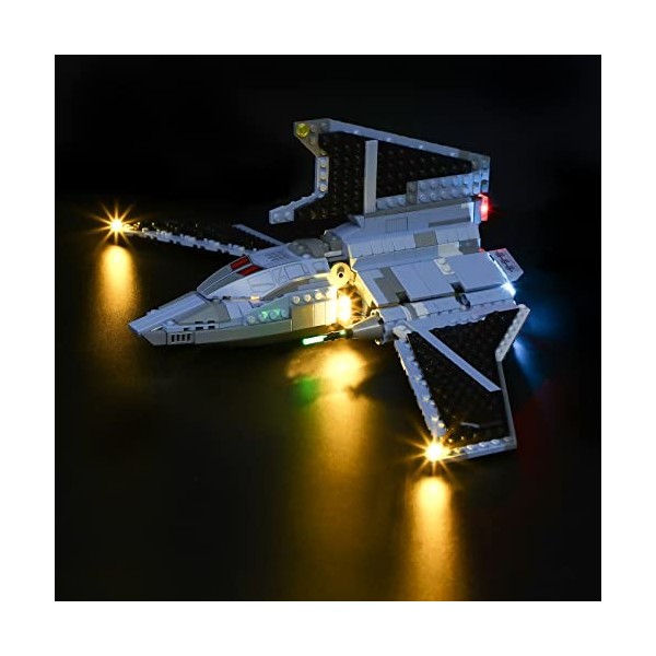 BRIKSMAX Kit d’éclairage à LED pour Lego Star Wars La Navette d’Attaque du Bad Batch - Compatible avec Lego 75314 Blocs de Co