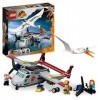 LEGO 76947 Jurassic World L’Embuscade en Avion du Quetzalcoatlus, Jouet de Dinosaure, avec Maquette davion et Plusieurs Mini