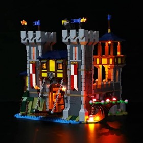 BRIKSMAX Kit d’éclairage à LED pour Lego Creator Le château médiéval - Compatible avec Lego 31120 Blocs de Construction Modèl
