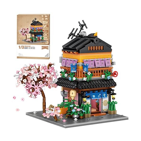 Mini blocs de construction japonais Street View, kits de construction magasins ramen japonais, ensemble modèles de jouets, jo