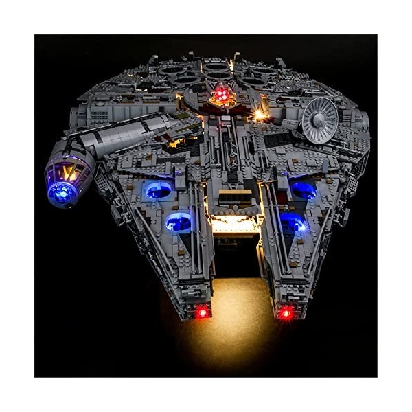 YEABRICKS LED Lumière pour Lego-75192 Star Wars Ultimate Millennium Falcon Modèle de Blocs de Construction Ensemble Lego Non
