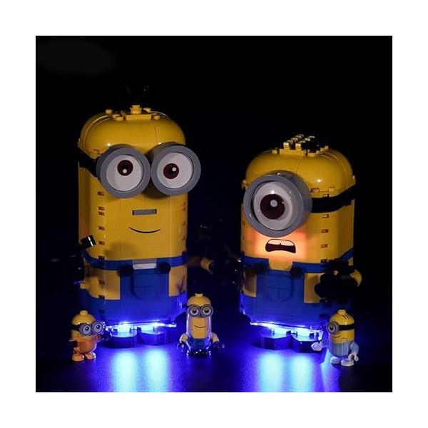 Kit déclairage LED pour Lego 75551 Minions et leur Lair, connexion USB compatible avec Lego 75551 ampoules seulement, pas d