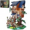 Friends Tree House Ensemble de Blocs de Construction, 1155 PCS STEM 4 Saisons en 1 DIY Appartement Construction Jouet avec Lu