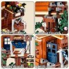 Friends Tree House Ensemble de Blocs de Construction, 1155 PCS STEM 4 Saisons en 1 DIY Appartement Construction Jouet avec Lu