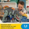 Imaginext Coffrets de Personnages Jurassic World, Figurine Dinosaure 40,5 cm avec lumières, sons et mouvements, à collectio