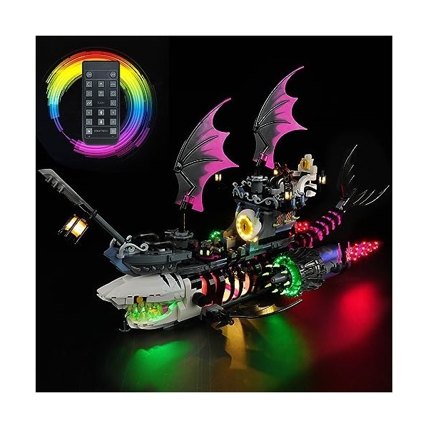 cooldac Kit déclairage LED pour Lego 71469 DREAMZzz - Bateau de requin cauchemar - Kit déclairage décoratif créatif compati