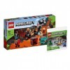 Lego Minecraft Set : le Netherbastion 21185 + la grotte 30647 , jouet de construction pour enfants