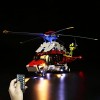LocoLee Kit d’éclairage à LED pour Lego 42145 Technic L’Hélicoptère de Secours Airbus H175 Modèles Non Inclus ，Lumière Compa