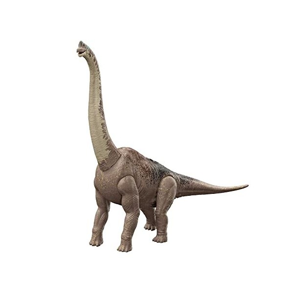 Jurassic World Figurine articulée Brachiosaurus, environ 80 cm de long, avec code ADN scannable, morphologie et aux décoratio