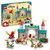 LEGO 10780 Disney Mickey Et Ses Amis Défenseurs du Chteau, Chteau Fort Jouet avec Chevaux Et Figurine De Dragon, pour Garçons