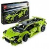 LEGO 42161 Technic Lamborghini Huracán Tecnica, Kit de Maquette de Voiture, Jouet de Construction de Course pour Enfants, Gar