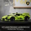 LEGO 42161 Technic Lamborghini Huracán Tecnica, Kit de Maquette de Voiture, Jouet de Construction de Course pour Enfants, Gar