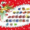 Calendrier de lAvent de Noël 2023, 24 pièces à tirer au dos pour enfants, garçons, filles, tout-petits, ensemble de jouets d