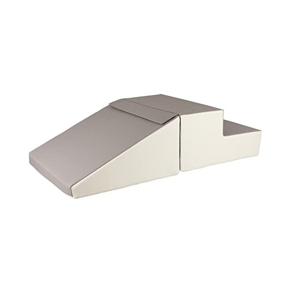 Set de 2 Grands Blocs en Mousse pour crèches et maternelles Couleur: Blanc,Gris 